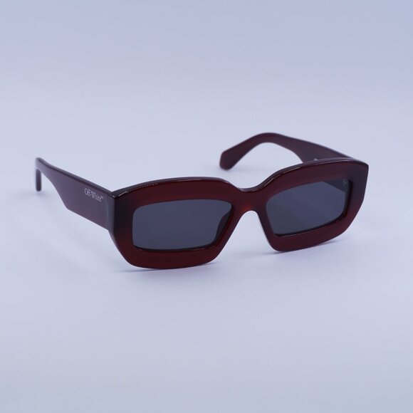 ?️New Off-White OERI138 CHARLOTTE 2807 Sunglasses - Burgundy Frame, Grey Lenses main image 10